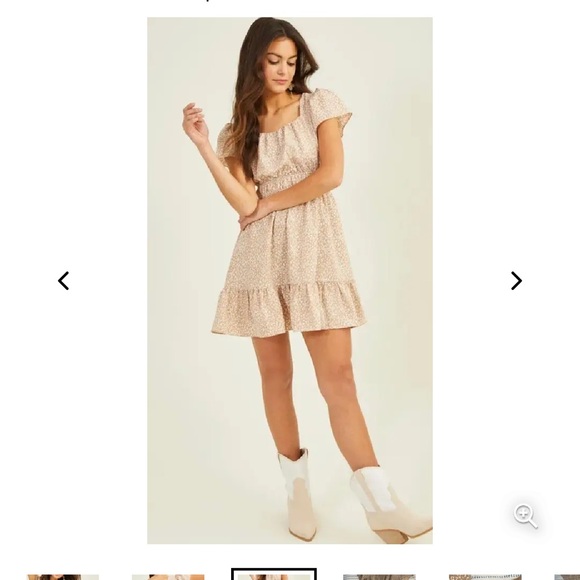 Altar'd State Wilde Leopard Mini Dress size medium - Picture 3 of 8